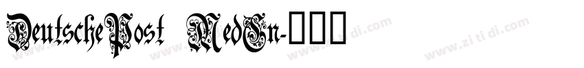 DeutschePost MedCn字体转换